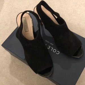 Cole haan nene shootie black suede 6.5